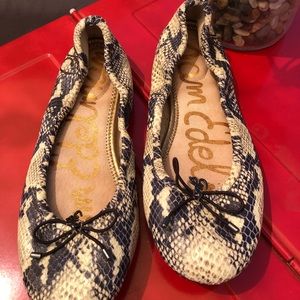 Sam Edelman Snakeskin printed Felicia Ballet Flats